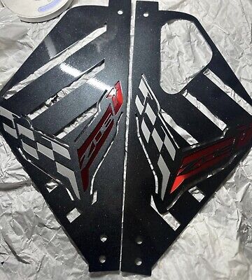 2020/2024 CORVETTE C8 ENGINE PANELS Z06 Edition EDGE RED SIDE OEM Carbon  Flash