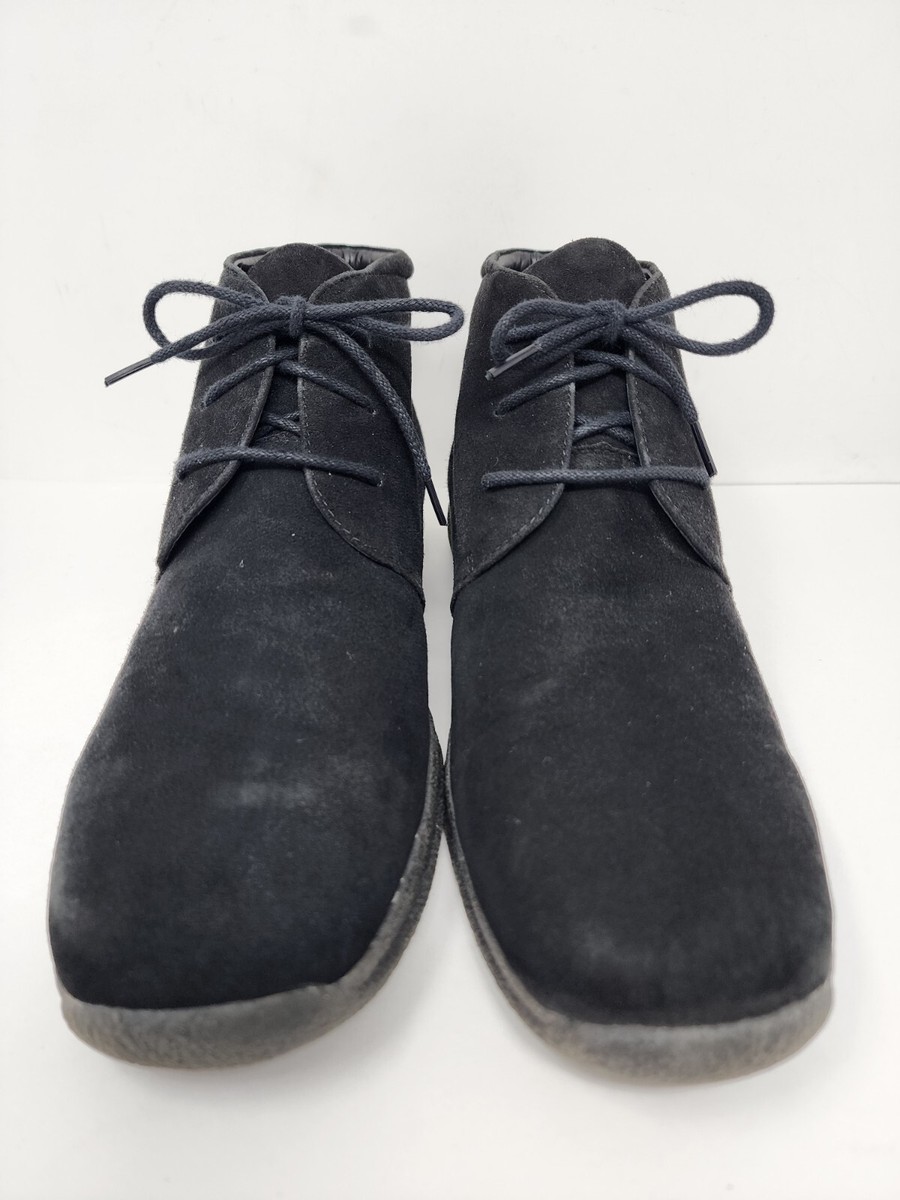 Ecco Mens 8 Black Suede Leather Lace Up Chukka Boots Comfort Shoes ECCO Men main image 4