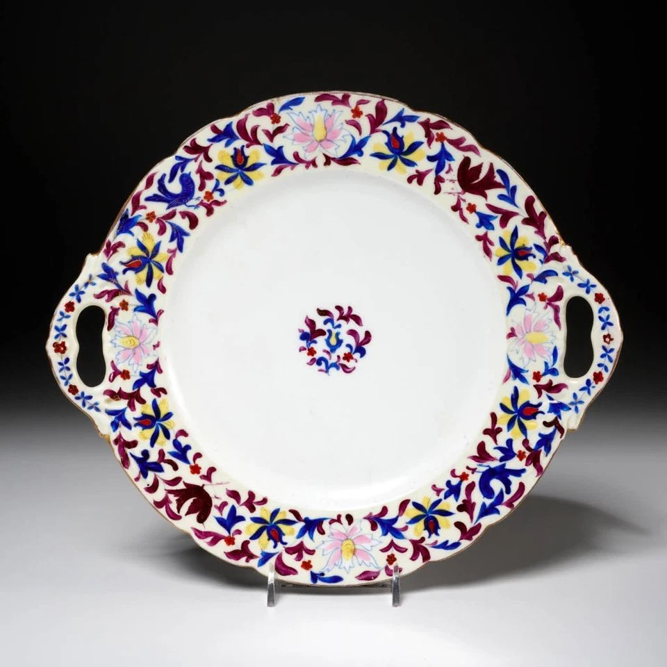 Royal Vienna Blue Purple Iris Chintz Salad Dessert Lunch Cake Serving Plate Lot - Image 2 of 4