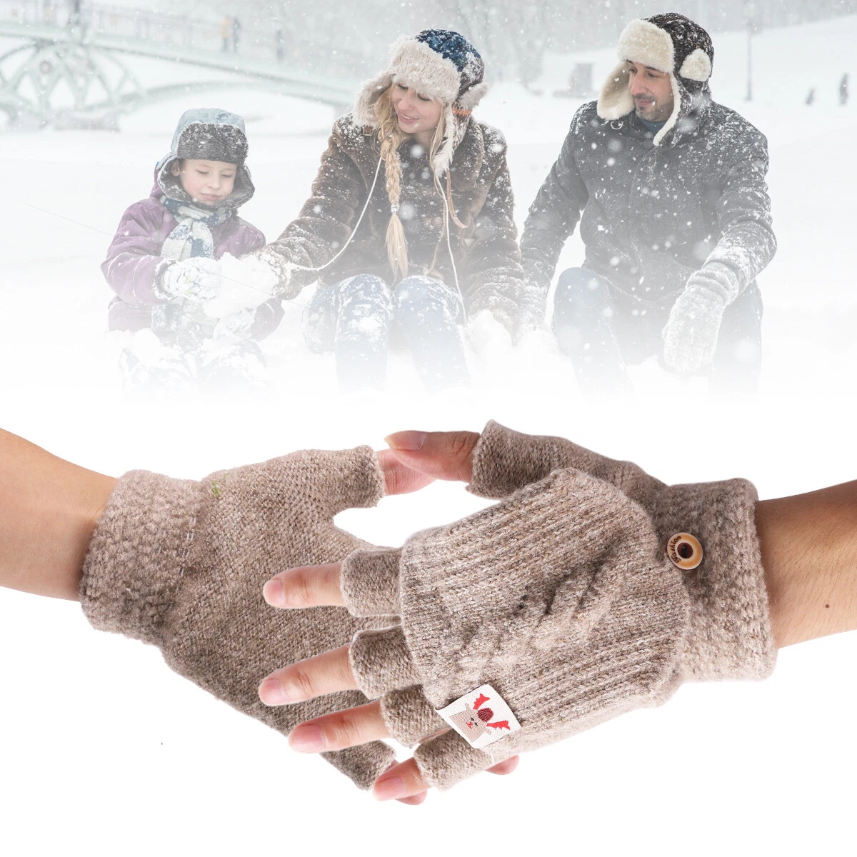 Womens 2024 thermal mittens
