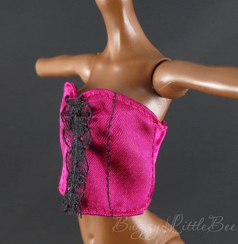 Monster High Doll G3 Draculaura Garden Mysteries Pink Corset Shirt Top - Picture 2 of 8