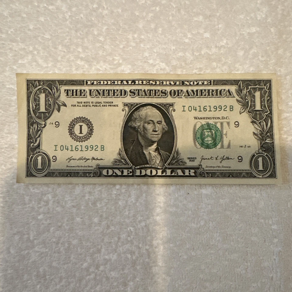 APRIL 16th 1992 Birthday Anniversary Date Note One Dollar Series 2021 - Image 2 of 3