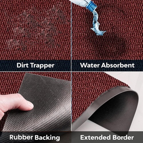 KAV Washable Door Mat Dirt Trapper Non-Slip Dust Absorbent Rug (2 x 6) ft - Picture 38 of 40