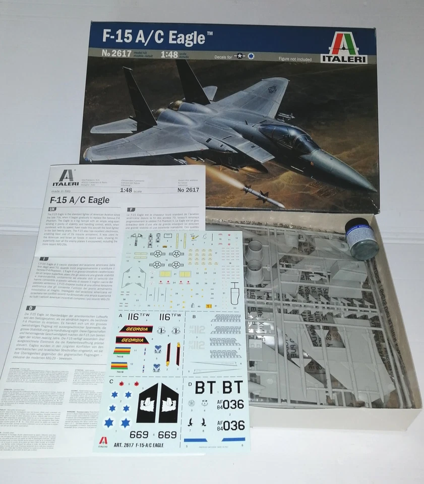 ITALERI 1/48 AEREO F-15 A/C EAGLE NO.2617 KIT MONTAGGIO - Immagine 2 di 2