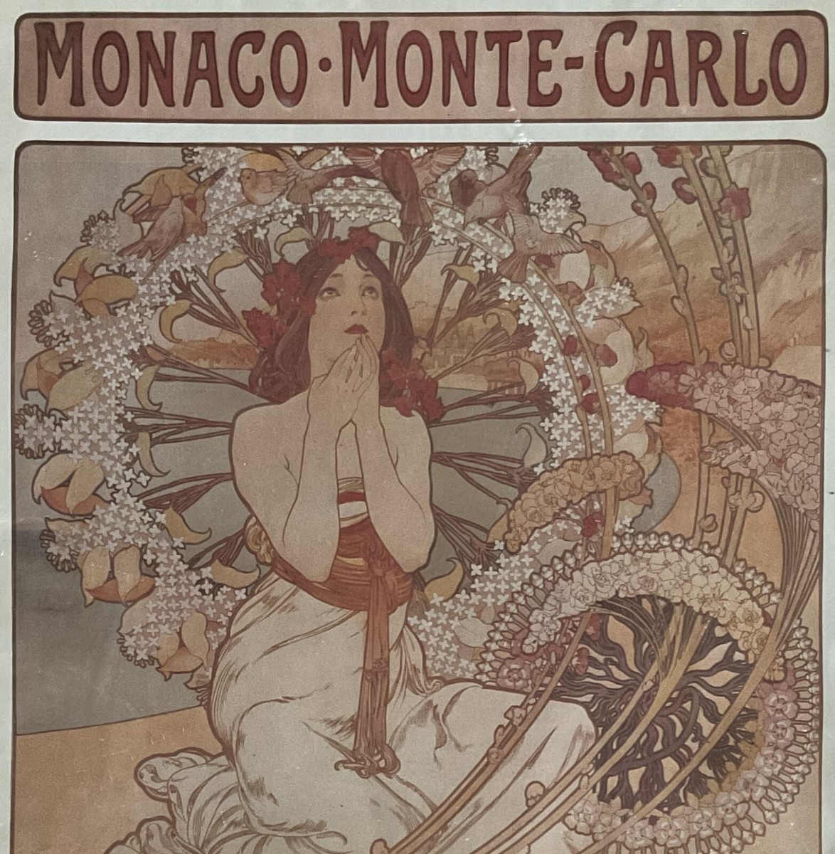 ミュシャ MONACO MONTE CARLO アートプリント 絵 絵画 額 金