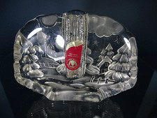 Solifleur Glas Vase Blockvase Walther Glas 70er German Art Glass 70s vintage