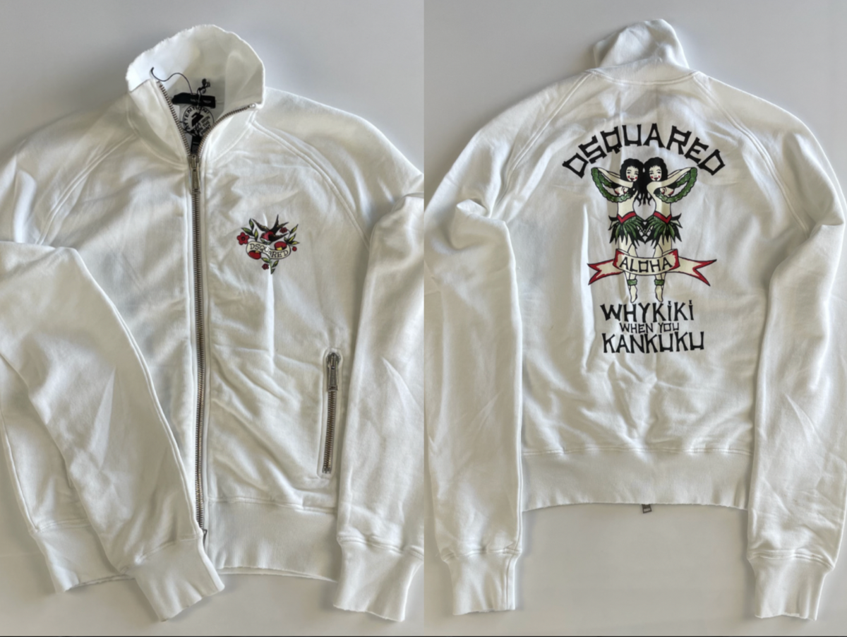 DSQUARED2 Deadstock Whykiki When You Kankuku Aloha Sweat