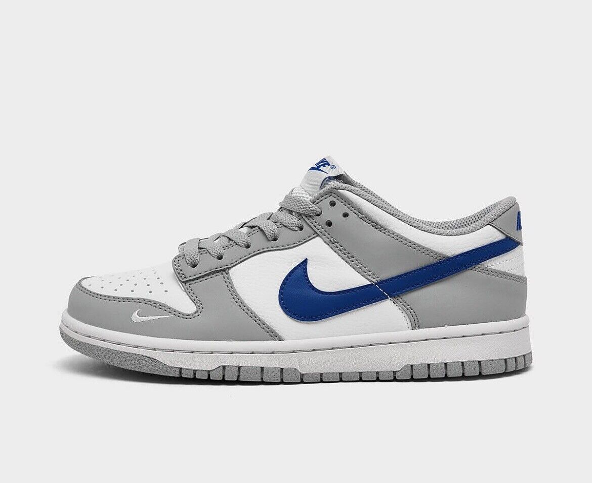 Nike Dunk Low Mini Swoosh Wolf Grey Game Royal (GS) – SOLEPLIER