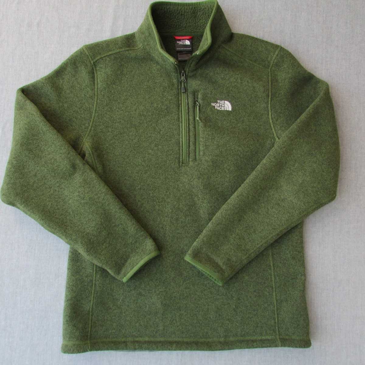 North face top green sweater