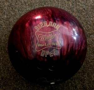 Rare Miller High Life Beer $125,000 Open USA Bowling Ball - Columbia 300 