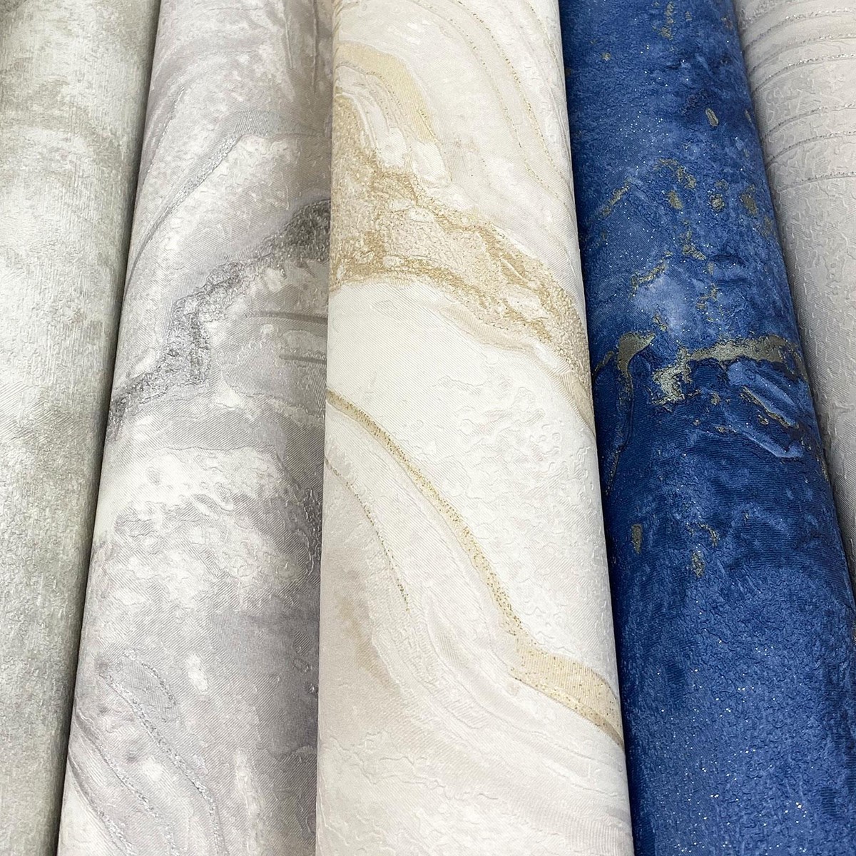Luxe Marble Wallpaper Textured Metallic Glitter Heavyweight
