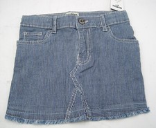 OshKosh B  gosh Adjustable Waist Jean Skirt Girls Size 4 Striped NWT NEW 