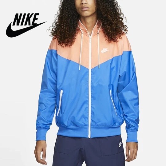 NWT $100 NIKE SPORTSWEAR Men L Windrunner Hooded Full Zip Athletic