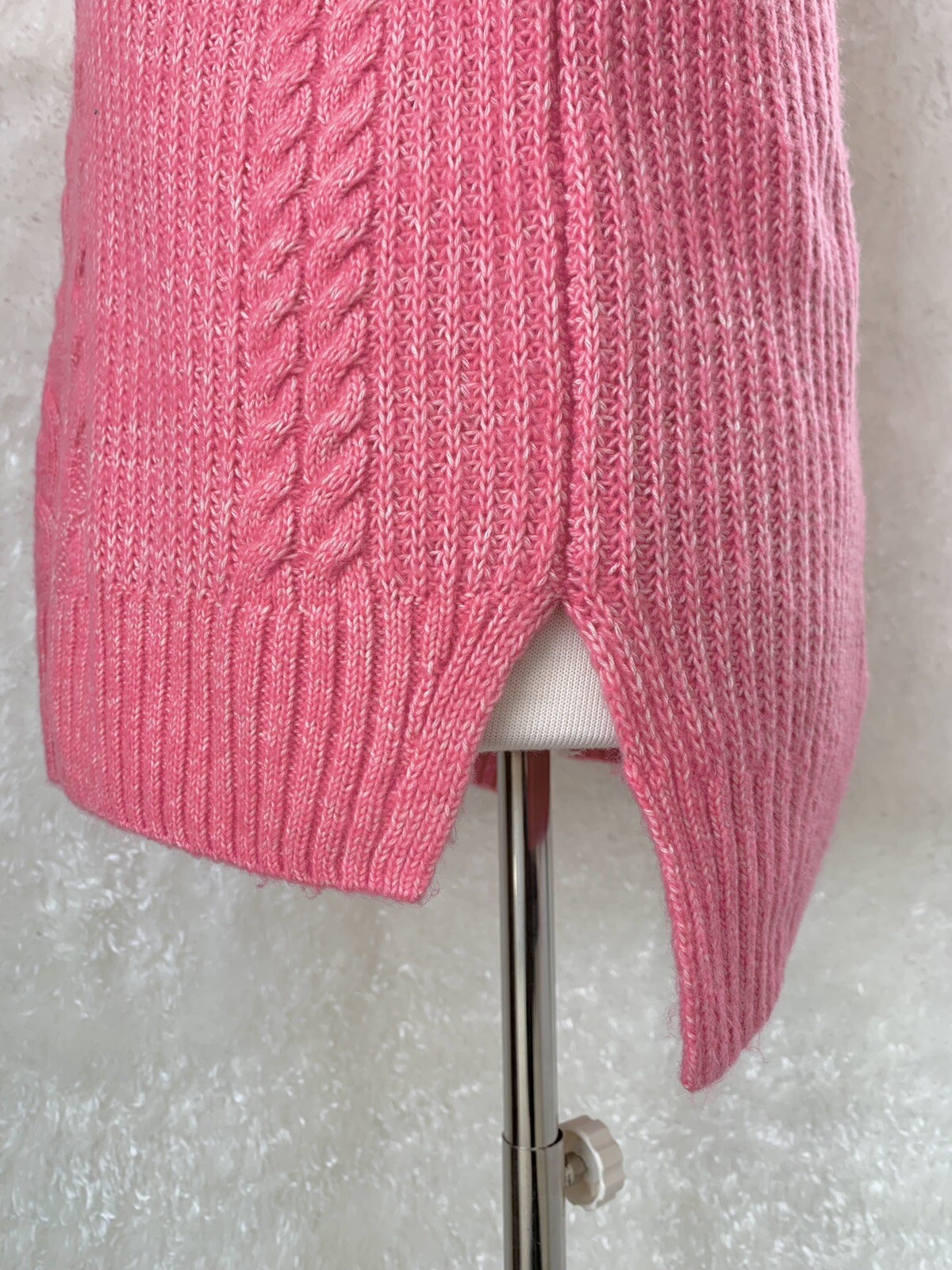 Cabi Size Large Sweater Elsa Pullover Cable-Knit Pink Fall 2021 Style #4245  | eBay