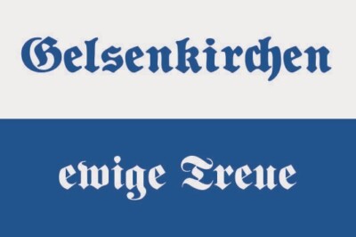 Aufkleber Gelsenkirchen ewige Treue Flagge Fahne 12x8 cm Autoaufkleber Sticker