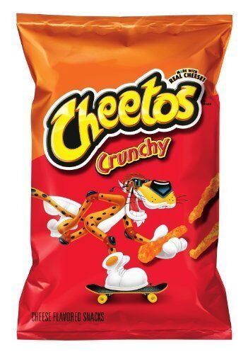 Cheetos Crunchy Cheese Cheddar Jalapeno Flavored Snack Chips, 3.25 oz Bag