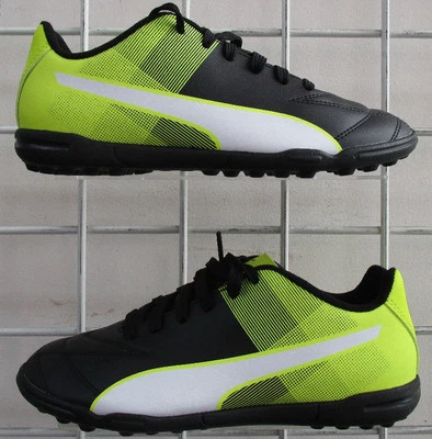 Boy's Puma Adreno II TT Jr Sneakers, New Black Neon Green Spor Walking Shoes 5.5 - Image 1 of 4