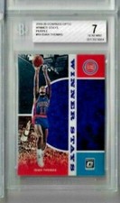 2019-20 Donruss Optic Isiah Thomas Winner Stays Purple BGS 7