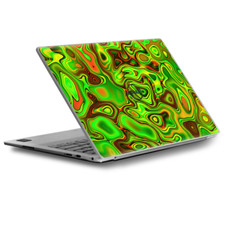Skins Decal Wrap for Dell XPS 13 green glass trippy psychedelic