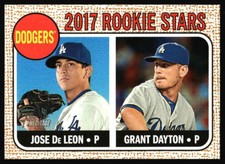 2017 Topps Heritage Grant Dayton / Jose De Leon RC #83