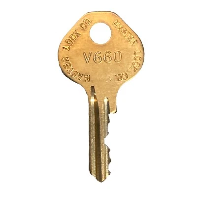 Master Lock Padlock 1525 1585 2010 2076 Control Key OEM Original Master Key V660