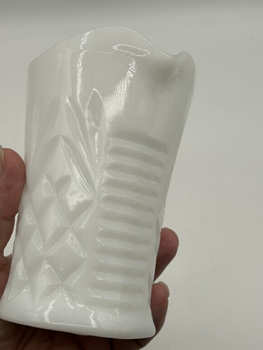 Prescut Pineapple White Milk Glass Pitcher Creamer by Anchor Hocking VTG 60s - Picture 17 of 18