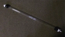 Laboratory Glass Liquid Chromatography Column w/ Adapters 2.67cm ID x 100cm L