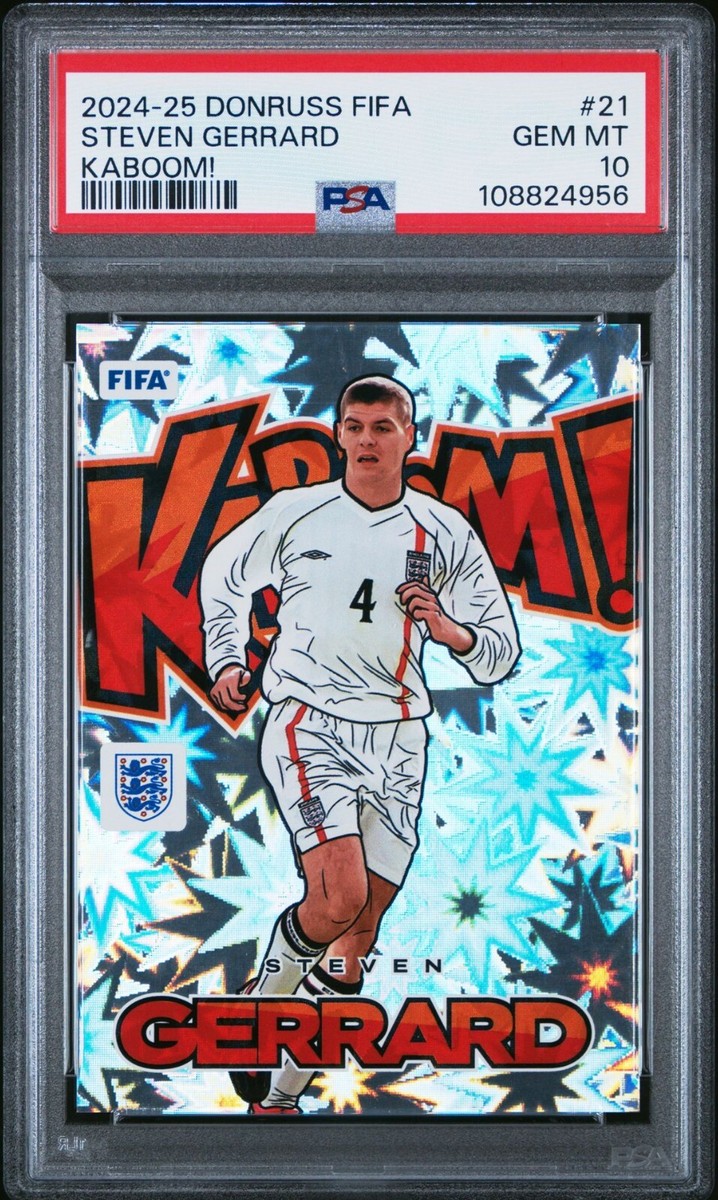 スポーツ steven gerrard 2024-25 Panini Donruss Fifa - Kaboom Steven Gerrard #21 for