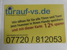 Taschenkalender türauf-vs-de Schlüsseldienst 2010 mit Kalenderbesonderheit