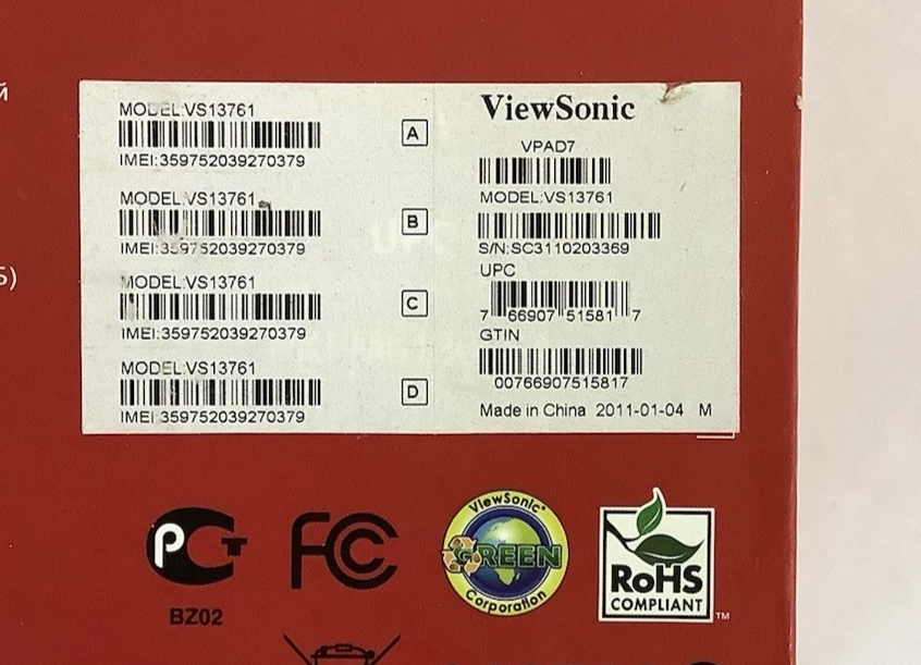 ViewSonic VIEWPAD 7 VS13761 - Image 4 of 4