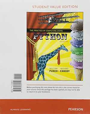 Practice of Computing Using Python, - Loose Leaf, by Punch William; Enbody - New