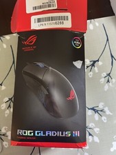 ASUS ROG Gladius III Gaming Mouse Tuned 19,000 DPI sensor, Hot Swappable Push-F