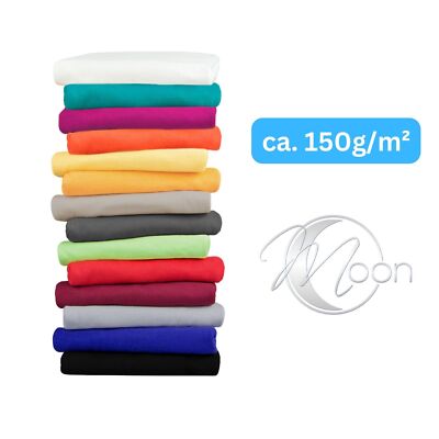 2er Pack Kissenbezug Kissenhülle 100% Baumwolle Reißverschluss Moon-Luxury Linon