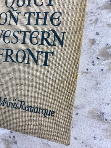 Early Print 1929 All Quiet On The Western Front Erich Maria Remarque Putnam WW1 - Foto 2 di 15
