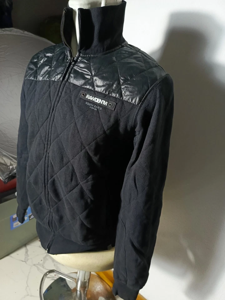 G STAR Bomber Jacket Full Zip Long Sleeve Jacket Black Streetwear | P:20, L:24in - Image 4 of 4