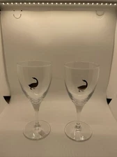 Set Of 2 Goose Island Platinum Chalice Style Belgian Beer Glasses Made In turkey
