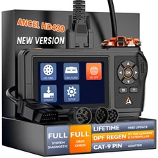 ANCEL HD430 Diesel Truck Diagnostic Scanner DPF Regen For Cummins Caterpillar