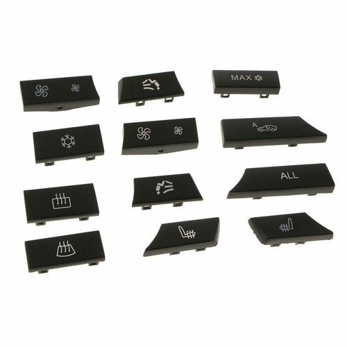 12pcs Button Key Caps A/C Heater Switch Kit for BMW 5 6 7 Series F01/F02 F07 F10 - Picture 7 of 8