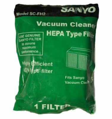 Sanyo Model SC-X2100P, SC-FH2 Canister Vacuum Cleaner Filter