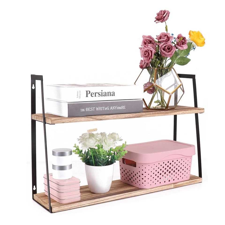 Wall Mounted Floating Storage Shelf Unit Durable Display Rack for Versatility AU - image 4 of 4
