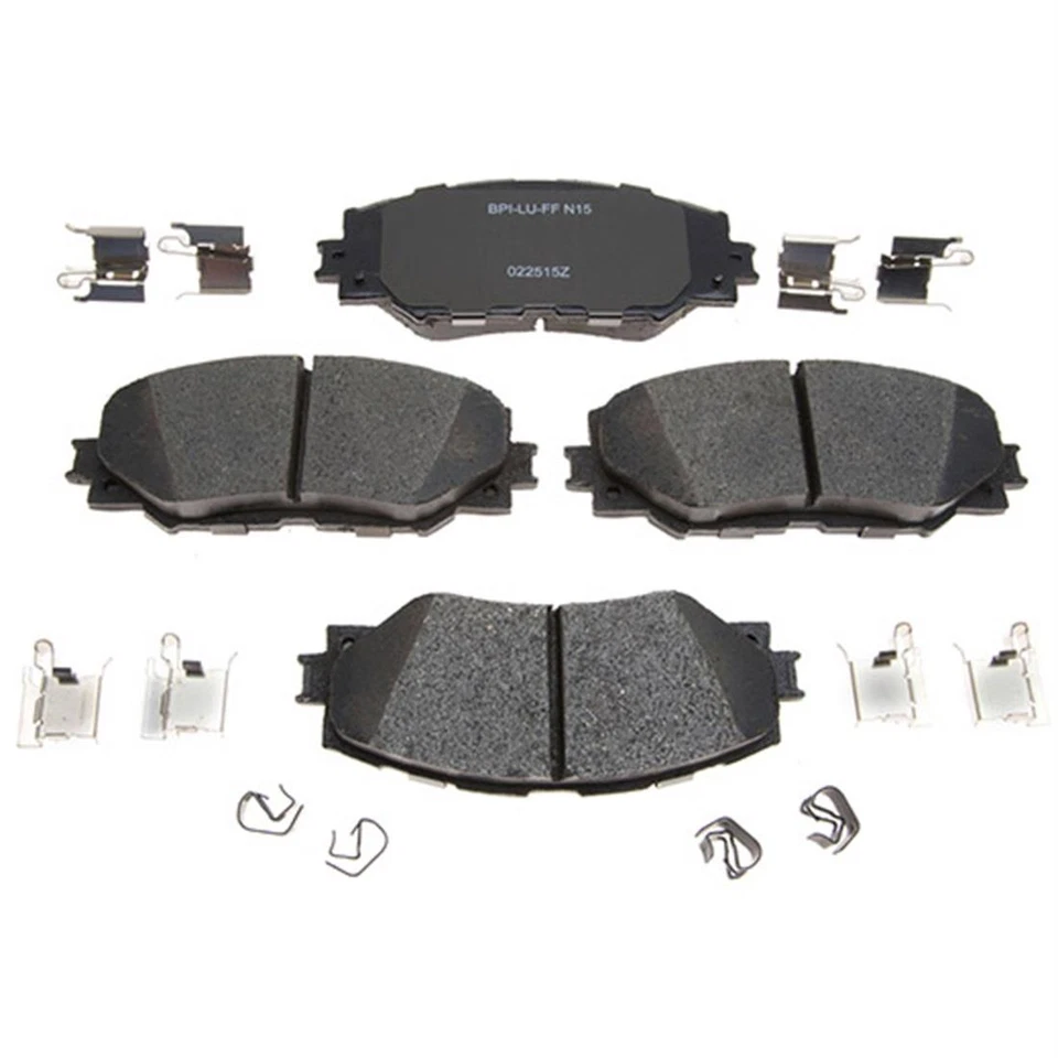 Front Kit Brake Rotors Ceramic Brake Pads Hardware For 2012-2017 Toyota Prius V - Imagem 4 de 4