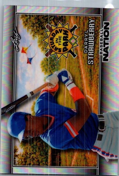 Darryl Strawberry 2026 Leaf Baseball Nation Silver Base Card /75