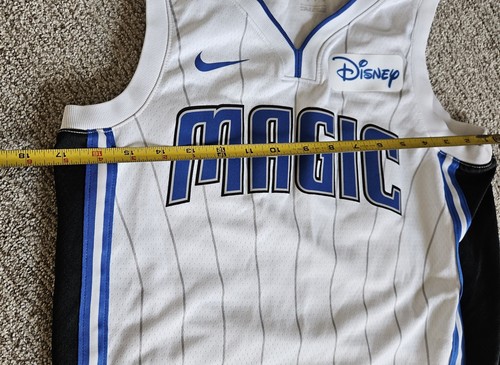 Disney Nike Orlando Magic Johnson White/Blue Jersey. Authentic. Men, Size 40/S. - Picture 8 of 9