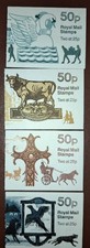 1994 Royal Mail 4 x 50p Coaching Inns Folded Stamp Booklets TB030 TB032 TB035