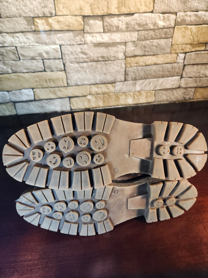 Bull Boxer Botines Artesanales Para Hombre Talla 13 Cuero Marrón Foto 3 de 4