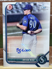 2022 Bowman Bryan Woo 1st Prospect Auto Seattle Mariners Autograph RC #PPA-BW