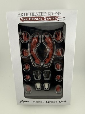 Fwoosh Articulated Icons Feudal Series 1/12 Ninja Red Arms Hands Wraps Pack NEW