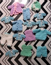 Lot Of 15 Crochet Clothes Baby Shower Gifts