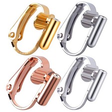 16 Pieces Clip-on Earring Converters Earring Clip Backs, Pierced to Clip On Earr