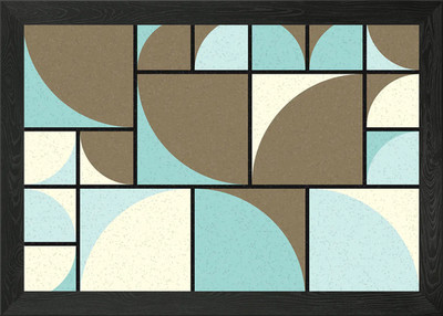Geometrisches Muster gerahmtes Wandbild Poster Leinwanddruck Bild